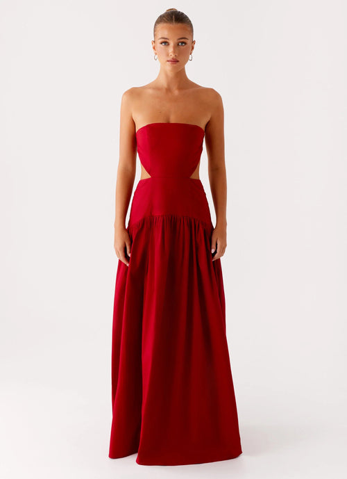 Aamari Maxi Dress - Red